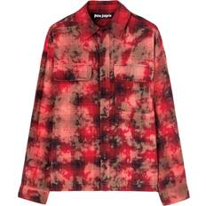 Palm Angels Camisas Palm Angels Logo-Print Plaid Shirt