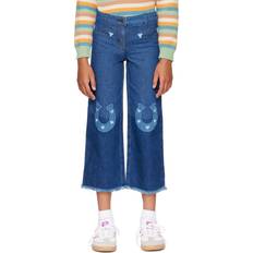 Stella McCartney Kids Navy Horseshoe Patches Jeans 666 Navy 10Y