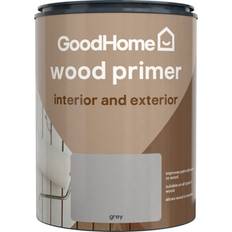 GoodHome Grey Multi-Surface Wood Primer & Undercoat 750 ml Wood Paint