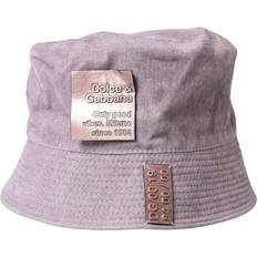 Dolce & Gabbana Herren Hüte Dolce & Gabbana Light Brown Nylon Canvas Bucket Hat Herre No Color