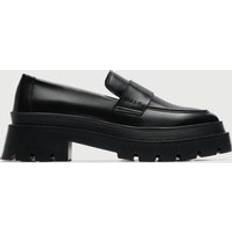 Walk London Kate Saddle Loafers I Slätt Läder - Svart
