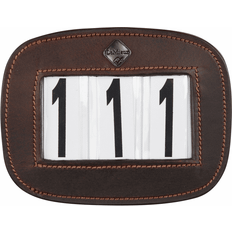 Girths LeMieux Saddle Number Holder Square Distressed Brown