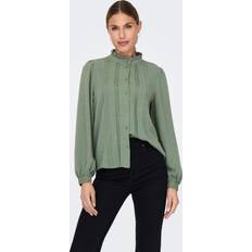 JDY ellis L/S Lace Shirt - Blauw
