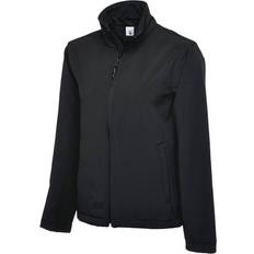 Uneek UC613 Ladies Classic Full Zip Softshell Jacket 2XL, COLOUR: Black