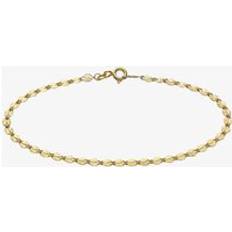 Gold Bracelets T.H.Baker 9ct Yellow Gold Diamond Cut Forzatina Chain Bracelet 1.29.0061