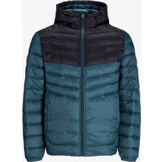 Jack & Jones Plus Jakke jjeSprint Puffer Hood Grøn