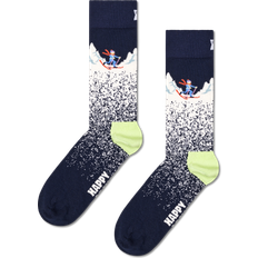 Røde Sokker Happy Socks Navy Snowy Night Crew Sock Navy, White, Yellow, Red, Blue 41-46