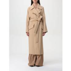 Abrigo de Lana - Mujer Abrigos Sportmax Cashmere Blend Robe Coat - Camel