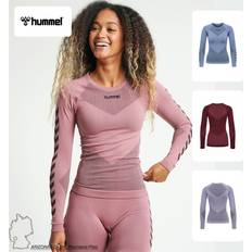 Basic fitness Hummel women's long sleeve shirt workout athletic stretch basic prime seamless n