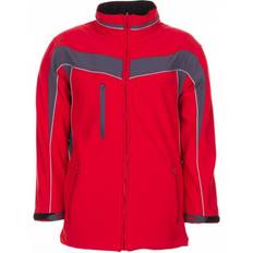 Arbejdstøj & Udstyr Planam Softshell Jakke - Rød/Skiffer