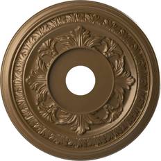 Ceiling Medallions Ekena Millwork Baltimore Thermoformed PVC Ceiling Medallion CMP19BACCB 19 in. x 3 1/2 in.