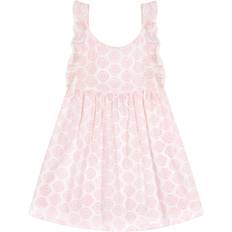 Dresses Mer St. Barth Daphne Star Print Flutter Sleeve Dress, (Pink, 10Y) Maisonette