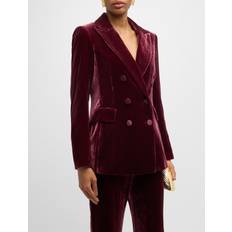 Clothing Veronica Beard Ellette Velvet Dickey Jacket Wine