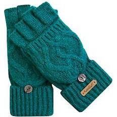 Turquoise Gloves & Mittens Weird Fish tally eco fingerless gloves