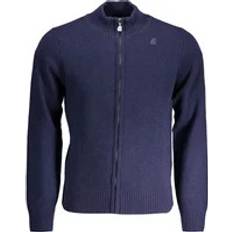 Herren - Polyamid Cardigans K-Way Blue Polyamide Sweater