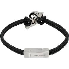 Ferragamo Pulseras Ferragamo Black Intertwined Gancini Bracelet PLD/BLACK 19 UNI