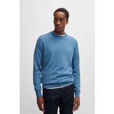 Cachemire Hauts BOSS Kanovano 10242235 Sweater Blau Mann