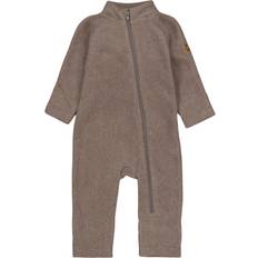 Mikk-Line Babyer Jumpsuits Mikk-Line Cotton Fleece Baby Suit - Melange Denver