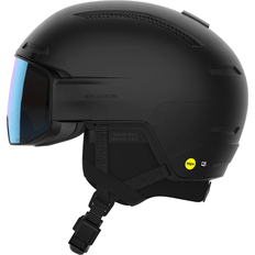 Salomon Casques de ski Salomon Driver Prime Sigphoto MIPS, casque de ski à visière, noir