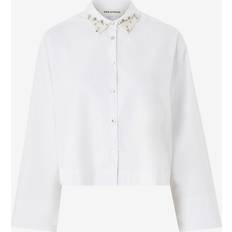 Shirt Dam Långärmade Skjortor Från Magasin Brilliant White