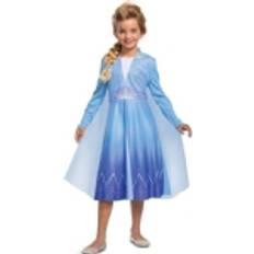 Disguise Disney Officiell Premium Frozen Frost Elsa klänning barnkostym, prinsessdräkt flicka för halloween karneval födelsedag