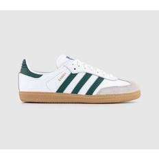 Adidas Samba OG Youth Trainers White Collegiate Green Gum