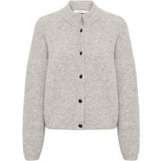 Gestuz Alphagz Short Cardigan Noos Strik 10905931 Light Grey Melange