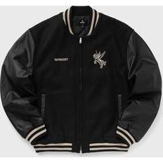 Represent Mascot Wool Varsity Jacket - Jet Black