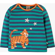 Tigers Children's Clothing Frugi Kids' Bobby Organic Cotton Applique Top, Green