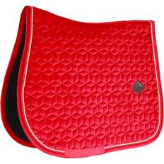 Velvet Jumping Saddle Pad - Red