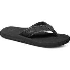 Flip-Flops Quiksilver Jungen Monkey Abyss Badeschuhe, Schwarz (Black/Black/Brown Xkkc)