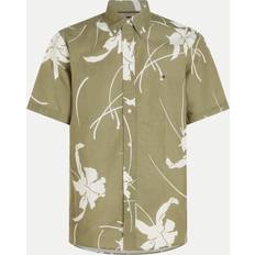 Tommy Hilfiger Grøn Skjorter Tommy Hilfiger Large Tropical Prt Shirt - Grøn