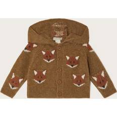 Babies Cardigans Children's Clothing Monsoon Baby Fox Cardigan, Brown