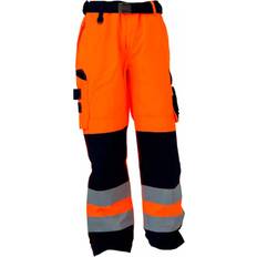 Ocean Arbetsbyxor Ocean Thor arbetsbyxa, Varsel Orange/Marinblå (2XL)