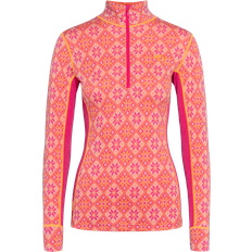 Dame - Rosa Superundertøy Kari Traa Rose Halfzip, Ullundertøy Berry Bright Pink