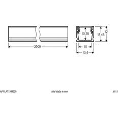 EVN APFLAT7AM200 Alu-Profil 200 cm Lichtleiste