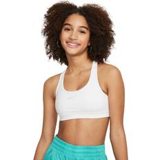 L Toppar Barnkläder Nike Dri-FIT Swoosh Sport Behå - Vit