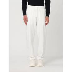 Armani Exchange White Trousers & Shorts Armani Exchange ASV Jogginghose Baumwollfleece - Weiß