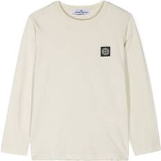 Stone Island Boys Children's Clothing Stone Island Stone Island Junior Compass-motif cotton T-shirt kids Cotton Neutrals