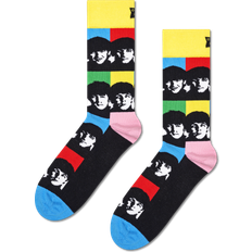 Keltainen Sukat Happy Socks Beatles All Together Now Crew Sock - Black/Light Yellow/Pink/Red/Blue