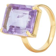 Dam - Lila Ringar House of Vincent Candy Rock Ring 18 kt Guldpläterad Silver - 925 Sterling Silver