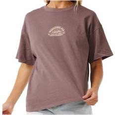 Rip Curl Dam Överdelar Rip Curl Cosmic Summer Heritage T-Shirt eggplant