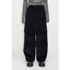 Hope Bukser Hope Heartbreak Trousers Kvinde Black Smooth Cord Bukser hos Magasin