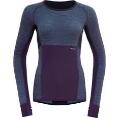 Damen - Violett Basisschicht-Oberteile Devold Tuvegga Merino Shirt Wmn Funktionsshirt