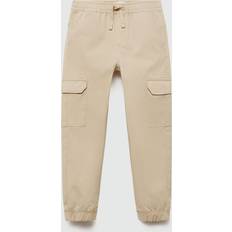 Mango Kids' Kenia Elasticated Drawstring Cargo Trousers