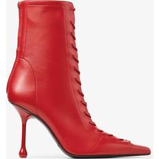 Jimmy Choo Multicolored Boots Jimmy Choo Scarlett Ankle Boot - Postbox Red