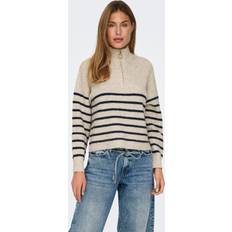 Blauw - Gebreide trui Truien Only Onltokyo Pullover - Beige