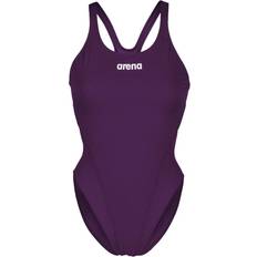 Morado Trajes de baño Arena Badeanzug, Damen Team Tech Solid Violet