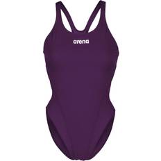 Purple - Sportswear Garment Swimwear Arena Women's Solid Team MaxLife Swimsuit - Violet
