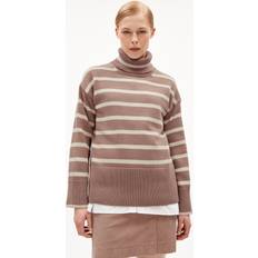 Armedangels Chanaa Stripes Sweater - Farve Brun